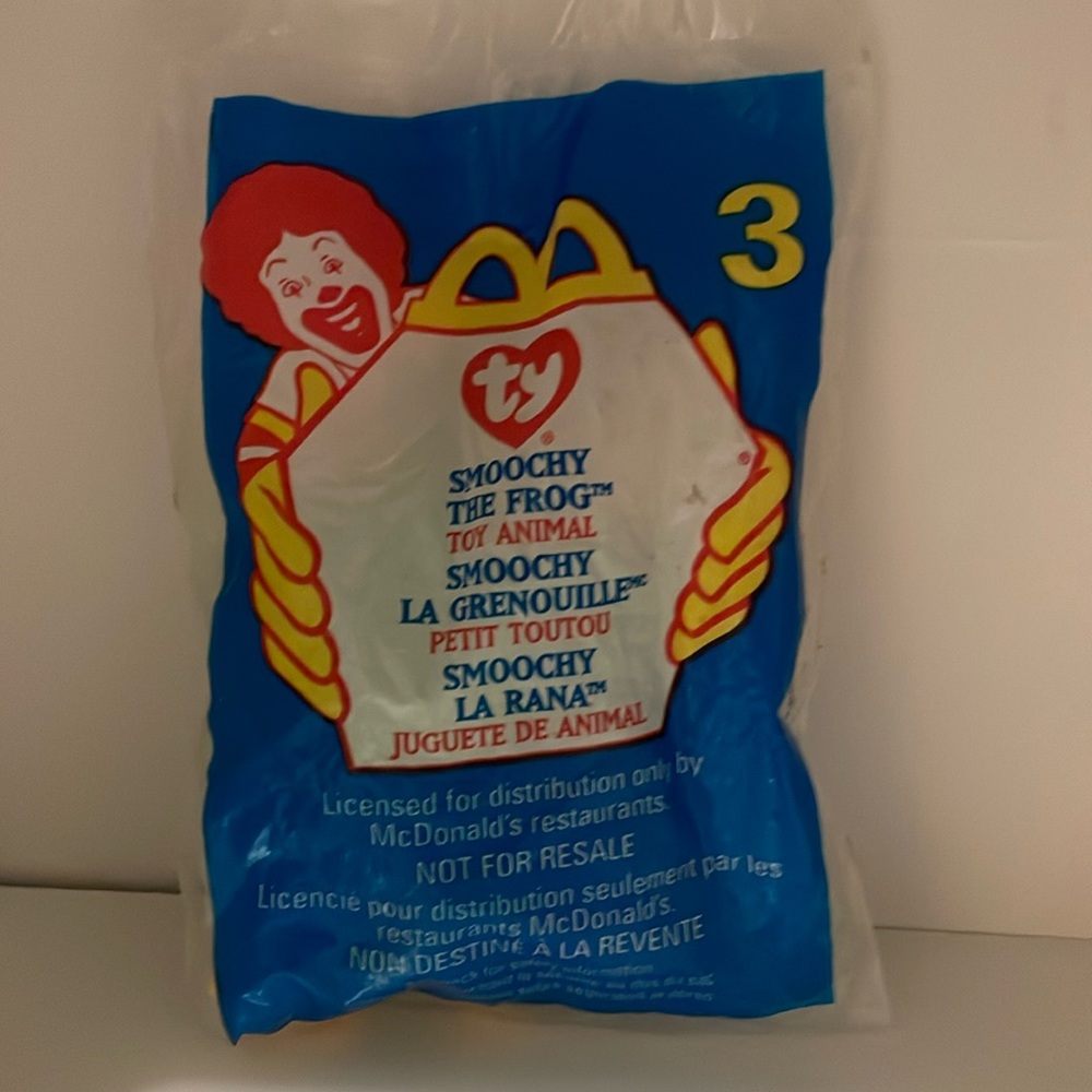 ‘Smoochy The Frog’. McDonald’s Teanie Beanie Baby #3. 1999.